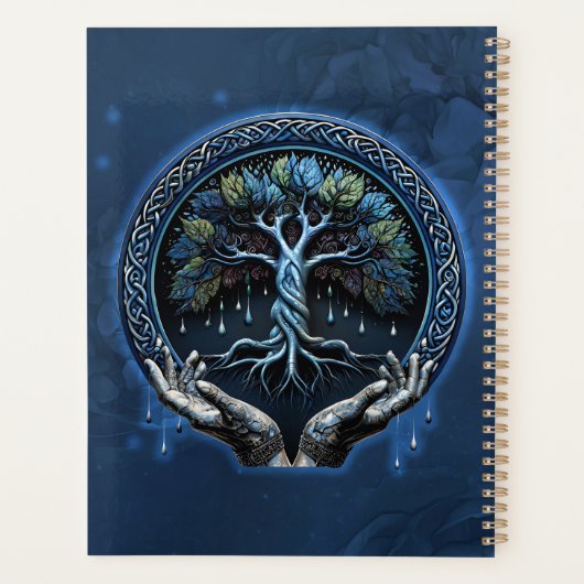 De mystieke Keltische Levensboom Planner (Achterkant)