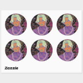 De Mystieke Man Ronde Sticker (Vel)
