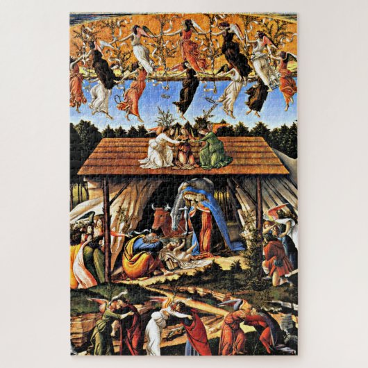 De mystieke Nativiteit, mooi kunstschilderij Legpuzzel (Verticaal)