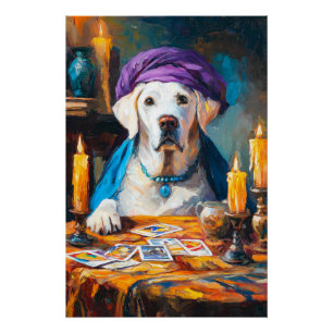 De mystieke Pooch   Funny Fortuneteller Dog Perfect Poster