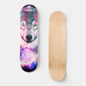 De mystieke ruimtewolf persoonlijk skateboard (Voorkant)