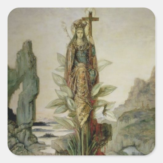 De mystieke ventilator vierkante sticker (Voorkant)