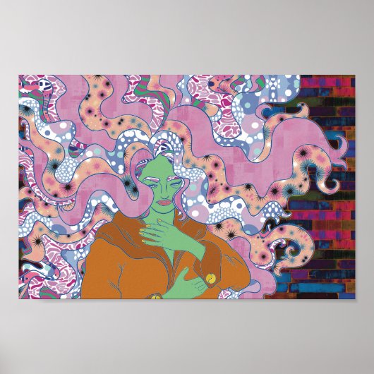 De Mystieke Vrouw Poster (Voorkant)