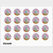 De Mystieke Vrouw Ronde Sticker (Vel)