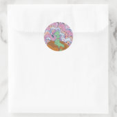 De Mystieke Vrouw Ronde Sticker (Tas)