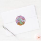 De Mystieke Vrouw Ronde Sticker (Envelop)