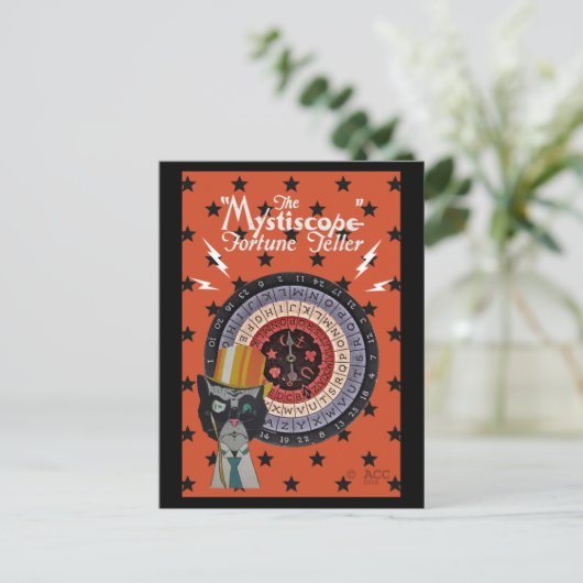 De Mystiscope Fortune Teller Briefkaart (Staand voorkant)