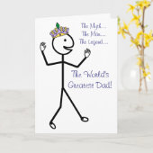 De mythe Het Man De legende - Happy Vaderdag Kaart (Gele Bloem)