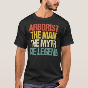 De mythe van de legende boomchirurg klimmen t-shirt