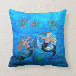 De mythe van de Zeeen New age Folk Art Kussen