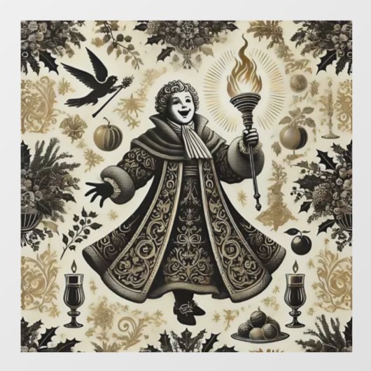 De mythe van het kerstcadeau raamsticker (Vel)