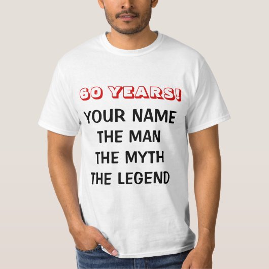 De mythe van het man legende aan het shirt voor de (Voorkant)