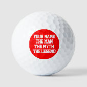 De mythe van het man legende aangepast golfballen (Voorkant)