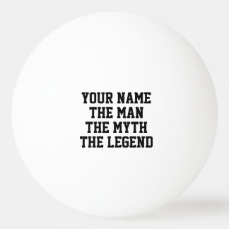 De mythe van het man legende grappig tenniscadeau pingpongbal