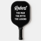 De mythe van het man legende grappige douanespeler pickleball paddle (Voorkant)