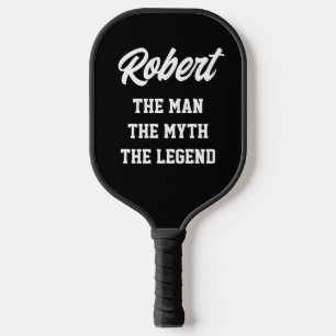 De mythe van het man legende grappige douanespeler pickleball paddle