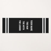 De mythe van het man legende grappige yoga mat voo (Voorkant (horizontaal))