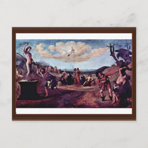 De mythe van het schilderen van Prometheus opeenvo Briefkaart