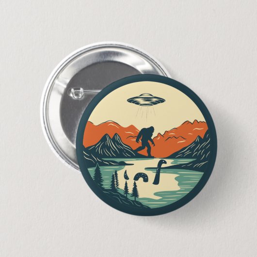 De mythische achtergrond Button (Voorkant /achterkant)