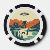 De mythische achtergrond poker chips (Achterkant)