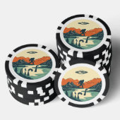 De mythische achtergrond poker chips (Opstapeling)