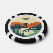 De mythische achtergrond poker chips (Enkel)