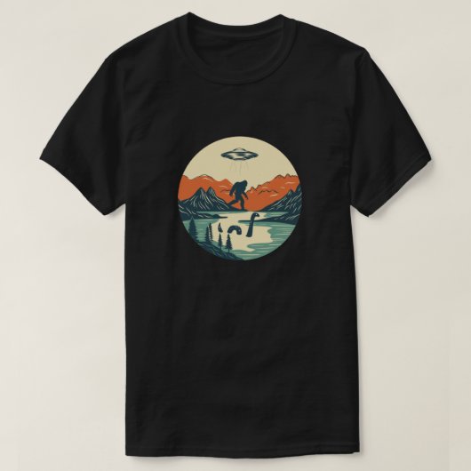 De mythische achtergrond t-shirt (Design voorkant)