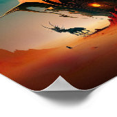 De mythische surrealistische creatie gaat verder d poster (Hoek)