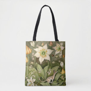 De mythische wereld van de gedraaide muis tote bag