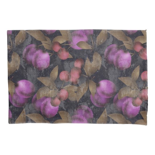 De naadloze donkere pruimvruchten paarse pa van de kussensloop (Voorkant)