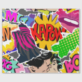 De naadloze stijl van de kunststrips van de patroo cadeaupapier (Vlak)