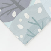 De naadloze winter met abstracte vlakke handdra fleece deken (Hoek)
