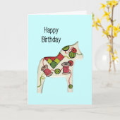 De naaiende Kaart van de Verjaardag van het Thema (Gele Bloem)