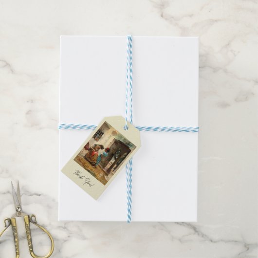 De naailes door Frederick Bridgman Cadeaulabel (Met Touw)