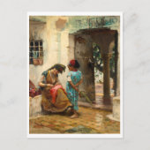 De naailes van Frederick Bridgman Briefkaart (Voorkant)