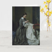 De naaister kaart (Gele Bloem)