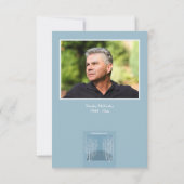 De naakte Bomen de BegrafenisFoto u dankt kaarden Bedankkaart (Achterkant)