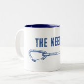 De naalden klimmen QuickDraw Tweekleurige Koffiemok (Voorkant links)