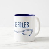 De naalden klimmen QuickDraw Tweekleurige Koffiemok (Voorkant rechts)