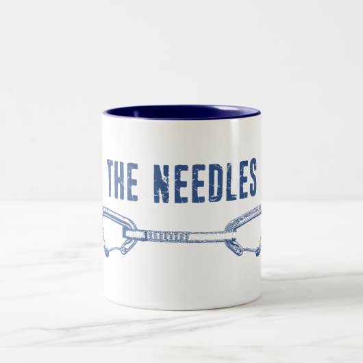 De naalden klimmen QuickDraw Tweekleurige Koffiemok (Center)