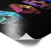 De naam Aaron in lichten Foto Afdruk (Hoek)