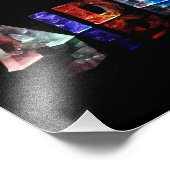 De naam Aiden in 3D-lichten Foto Afdruk (Hoek)