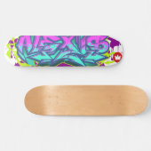 De naam Alexis op graffiti Skateboard (Horizontaal)