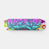De naam Alexis op graffiti Skateboard (Horizontaal)