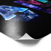 De naam Amy in Lichten Foto Afdruk (Hoek)