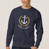 De naam Anchor Gold Laurel Star Navy Trui (Voorkant)