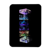 De naam Andrea in Lichten Magneet (Verticaal)