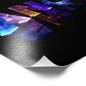 De naam Angel in 3D-lichten Foto Afdruk (Hoek)