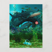 De naam Aquatic Life 3D Briefkaart (Voorkant)