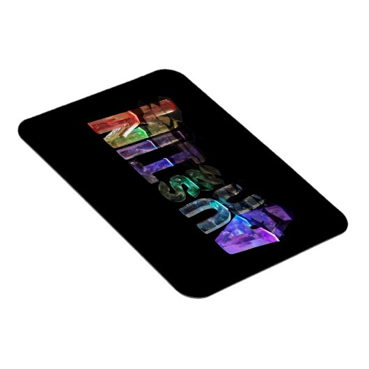 De naam Austin in 3D-lichten Magneet (Rechterzijde)